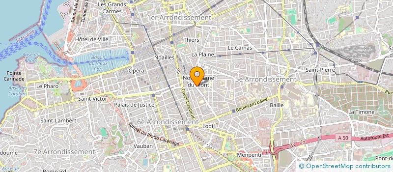 localisation de l'entreprise SARL JBALI TRAVAUX  MARSEILLE