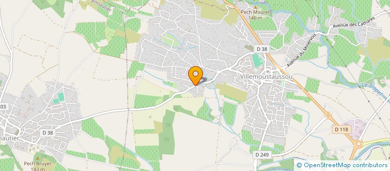 localisation de l'entreprise SARL JBLS IMMEUB  VILLEMOUSTAUSSOU