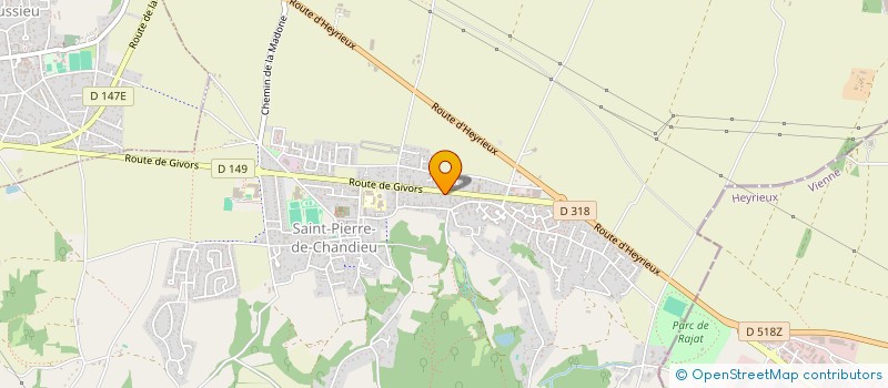 localisation de l'entreprise SARL JC REVEYRAND à SAINT-PIERRE-DE-CHANDIEU