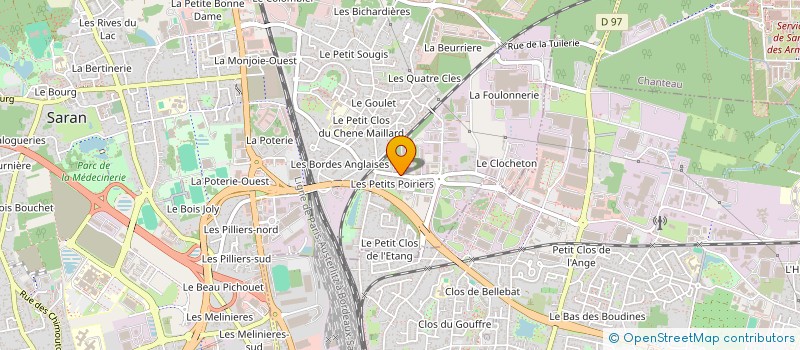 localisation de l'entreprise SARL JCF à SARAN
