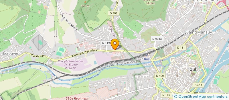 localisation de l'entreprise SARL JCJG  ECROUVES