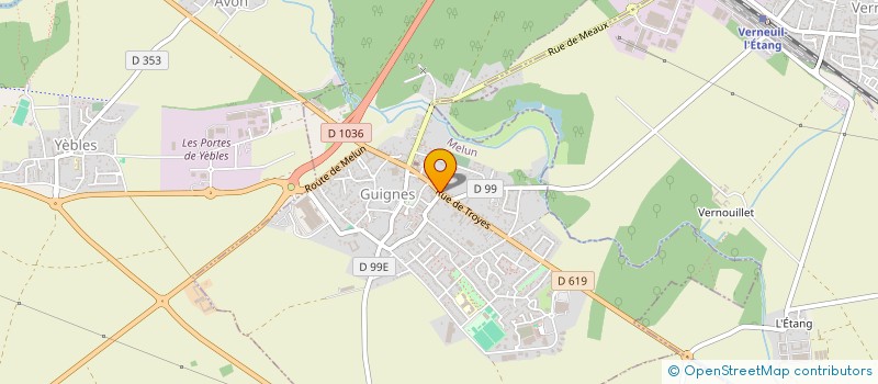 localisation de l'entreprise SARL JD BAR  GUIGNES