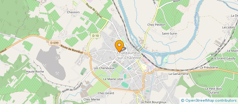 localisation de l'entreprise SARL JDM LAVAGE à CHATEAUNEUF-SUR-CHARENTE