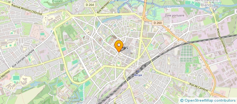 localisation de l'entreprise SARL JE à ARRAS
