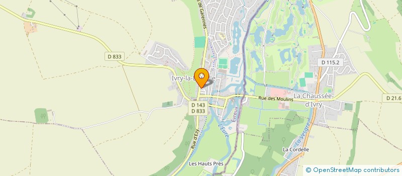 localisation de l'entreprise SARL JEAN-ALAIN GAUVAIN MARTIAL BEAUMER  IVRY-LA-BATAILLE