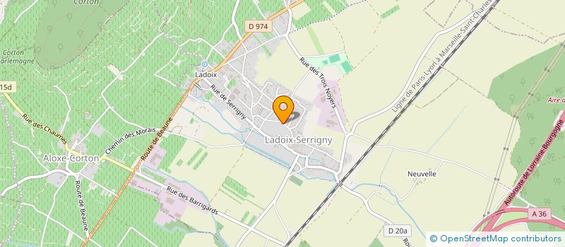 localisation de l'entreprise SARL JEAN BRESSANT SOC NOUV à LADOIX-SERRIGNY