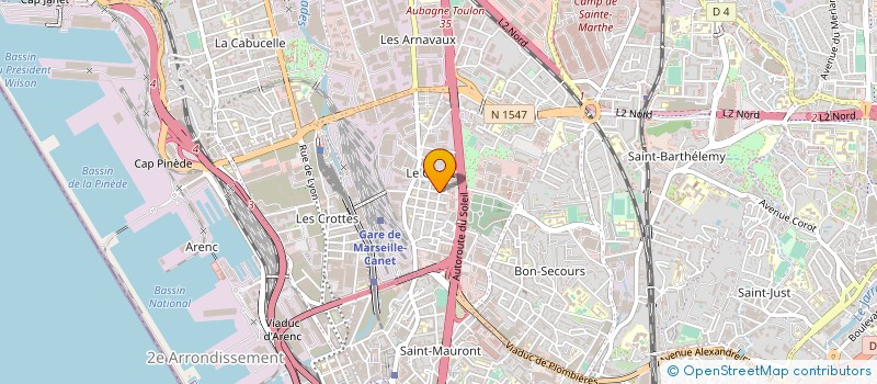 localisation de l'entreprise SARL JEAN CHRISTOPHE BROC ET FRERE à MARSEILLE