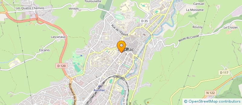 localisation de l'entreprise SARL JEAN FARGES à AURILLAC
