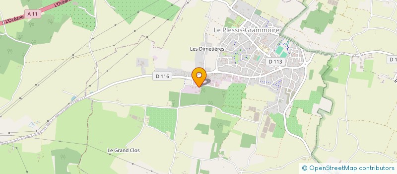 localisation de l'entreprise SARL JEAN-MARIE BENOIST  LE PLESSIS-GRAMMOIRE