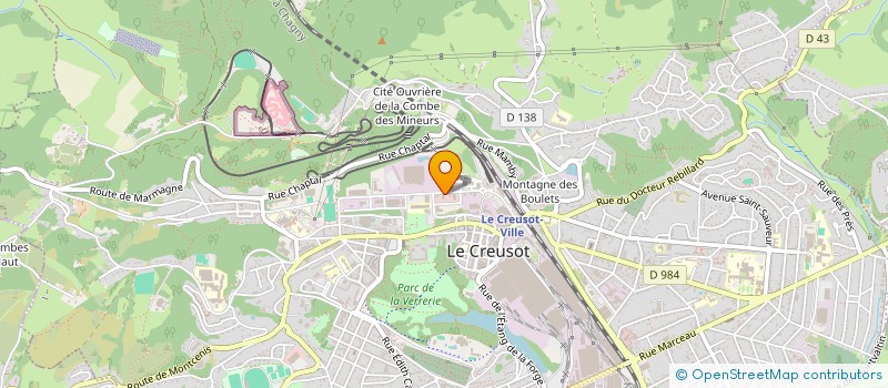 localisation de l'entreprise SARL JEAN MICHEL LEBOEUF à LE CREUSOT