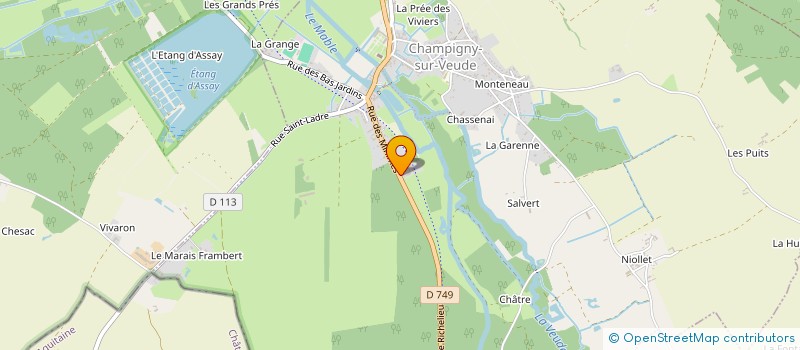 localisation de l'entreprise SARL JEAN MICHEL MILLET à CHAMPIGNY-SUR-VEUDE