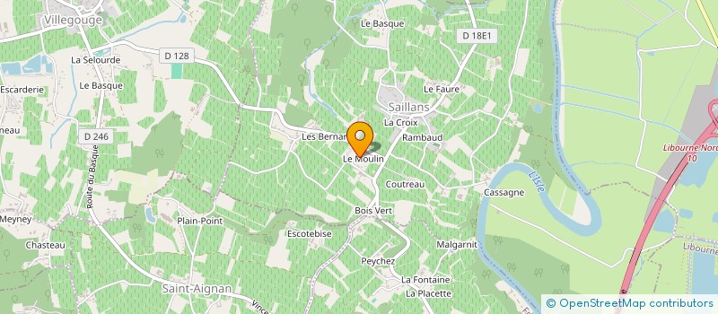 localisation de l'entreprise SARL JEAN NOEL HERVE  SAILLANS