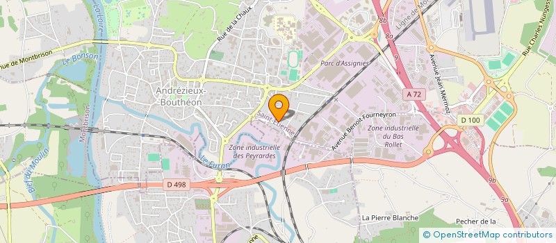 localisation de l'entreprise SARL JEAN PAUL BRUYERE  ANDREZIEUX-BOUTHEON