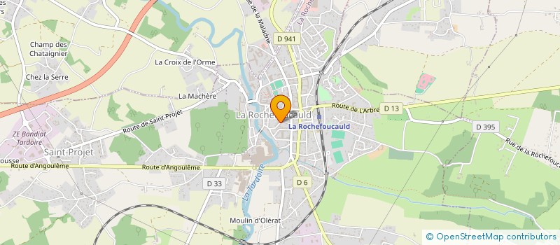 localisation de l'entreprise SARL JEAN-PIERRE à LA ROCHEFOUCAULD-EN-ANGOUMOIS