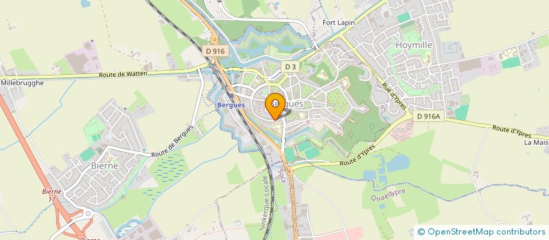 localisation de l'entreprise SARL JEAN PIERRE BAUDUIN  BERGUES