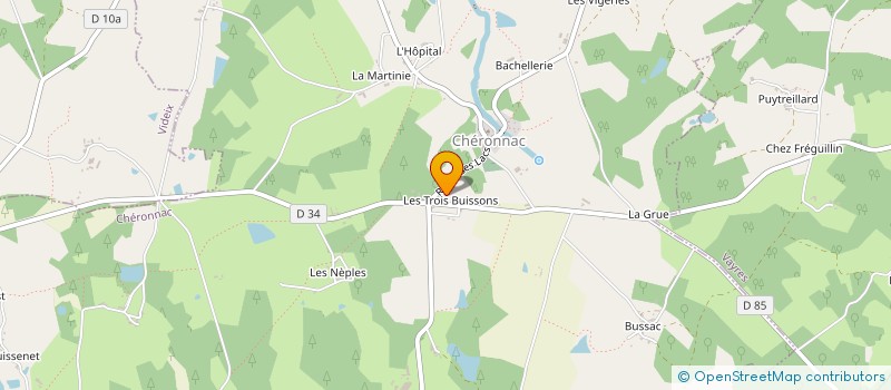 localisation de l'entreprise SARL JEAN PIERRE LAPAPELIERE à CHERONNAC
