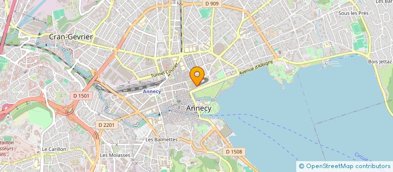 localisation de l'entreprise SARL JEAN THOUARD SAVOIE  ANNECY