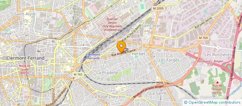 localisation de l'entreprise SARL JEANMOREL COMMUNICATION à CLERMONT-FERRAND