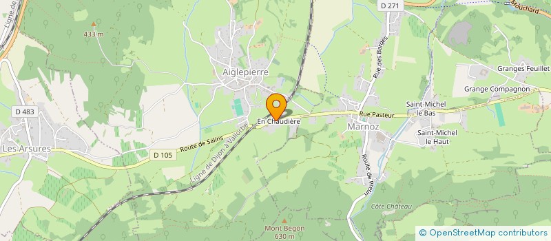 localisation de l'entreprise SARL JEANNIER à AIGLEPIERRE