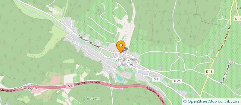 localisation de l'entreprise SARL JEANPIERRE & CHENU à SAVIGNY-LES-BEAUNE