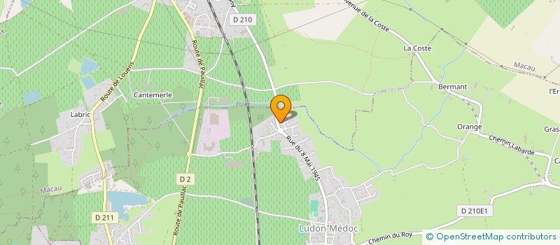 localisation de l'entreprise SARL JEANTET à LUDON-MEDOC