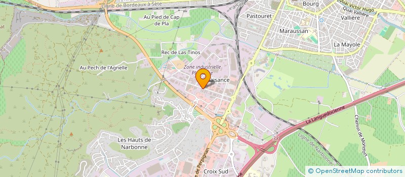 localisation de l'entreprise SARL JEC DISTRIBUTION  NARBONNE