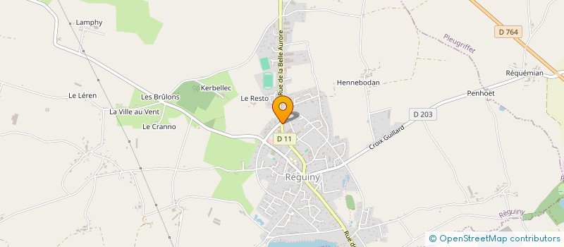 localisation de l'entreprise SARL JEGAT ALEXANDRE à REGUINY