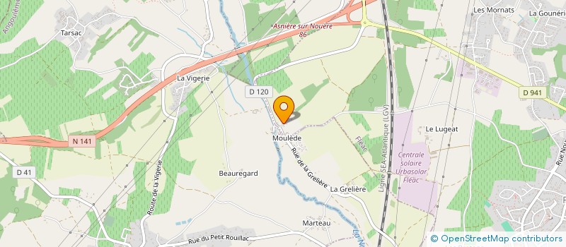 localisation de l'entreprise SARL JEM à LINARS