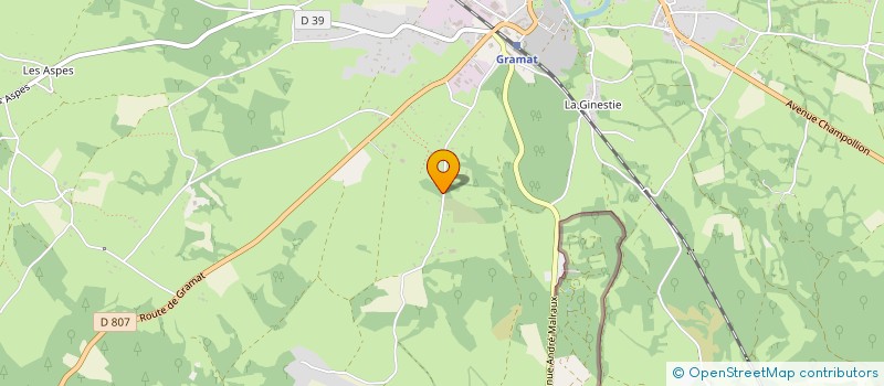 localisation de l'entreprise SARL JENNA PISCINES  GRAMAT