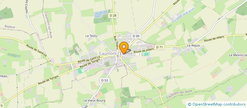 localisation de l'entreprise SARL JENNIFER ET CHARLES  CAUMONT-SUR-AURE