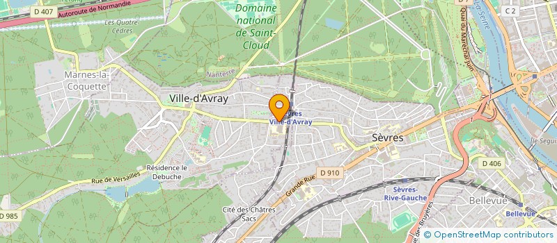 localisation de l'entreprise SARL JENNY'FREE à SEVRES