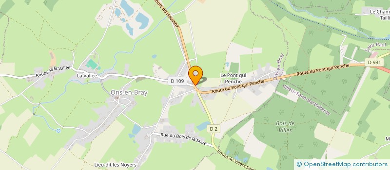 localisation de l'entreprise SARL JENOLIAS à ONS-EN-BRAY