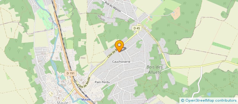 localisation de l'entreprise SARL JEREMY MAUBOUSSIN  MAULE