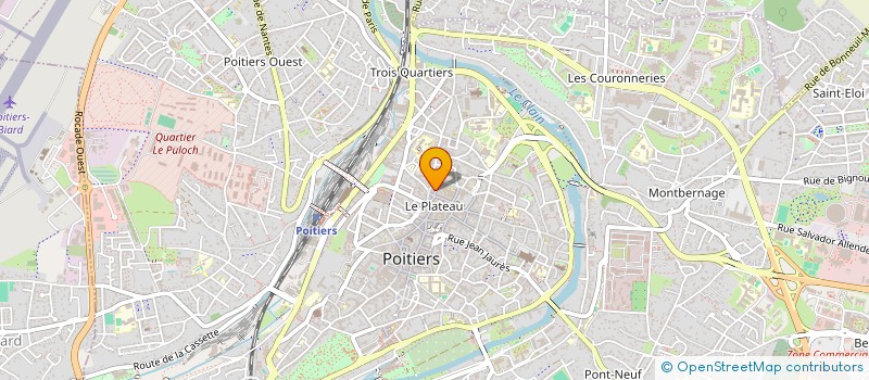 localisation de l'entreprise SARL JEREMY PIERRICK LES COIFFEURS à POITIERS