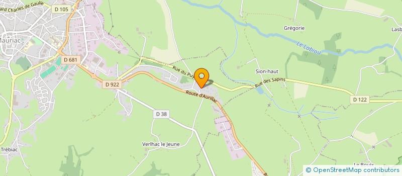 localisation de l'entreprise SARL JEROME BARRIER ELECTRICITE GENERALE  LE VIGEAN