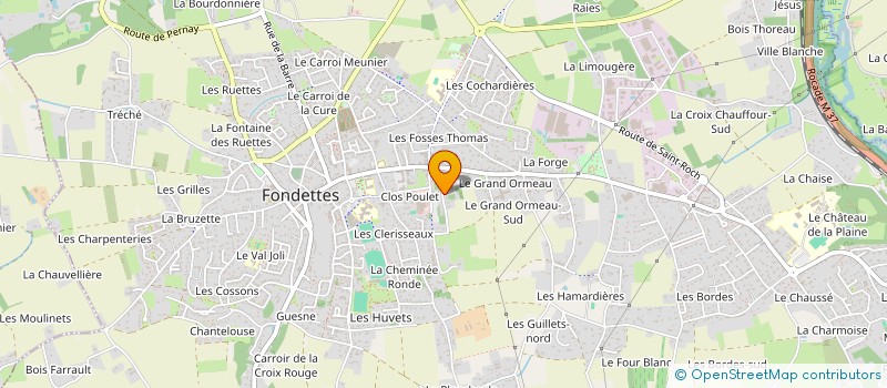 localisation de l'entreprise SARL JEROME KAYSER  FONDETTES