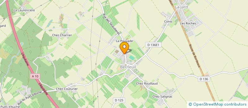 localisation de l'entreprise SARL JEROME NOUVEAU  BERNEUIL