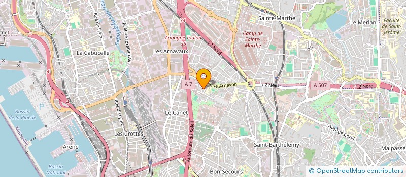 localisation de l'entreprise SARL JESSY 13 à MARSEILLE
