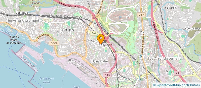 localisation de l'entreprise SARL JET BATIMENT SERVICES à MARSEILLE