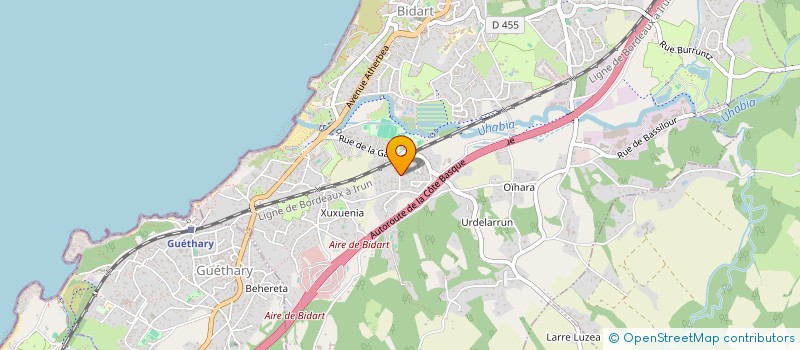 localisation de l'entreprise SARL JET SECURITE  BIDART