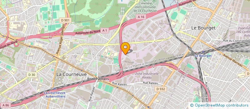 localisation de l'entreprise SARL JETT  LA COURNEUVE