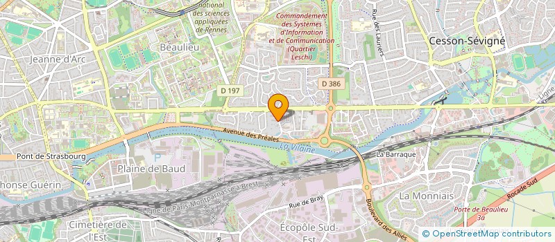 localisation de l'entreprise SARL JEUX DE VAGUES  CESSON-SEVIGNE