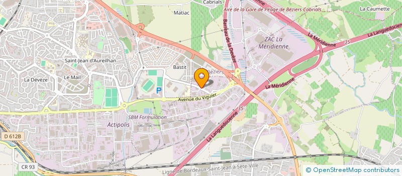 localisation de l'entreprise SARL JFL DISTRIBUTION  VILLENEUVE-LES-BEZIERS