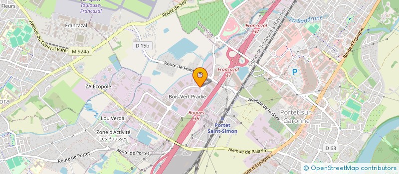 localisation de l'entreprise SARL JFM à PORTET-SUR-GARONNE
