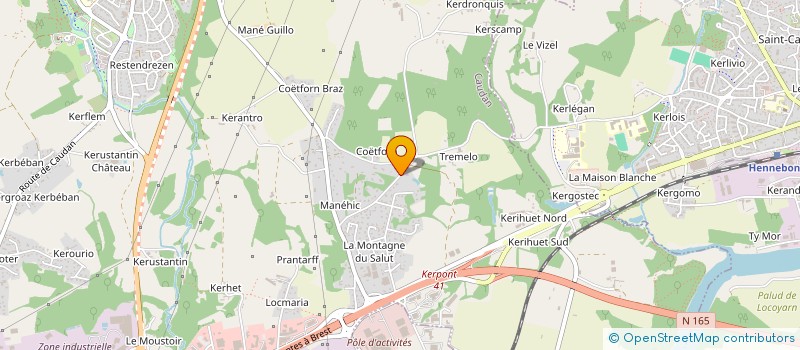 localisation de l'entreprise SARL JFM  PLOUHINEC