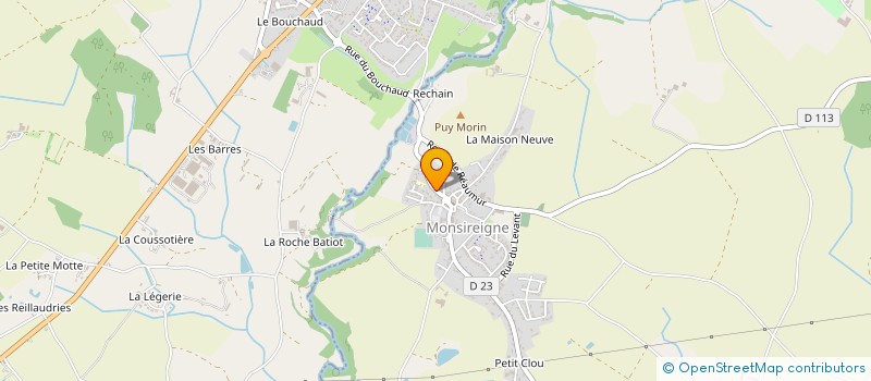 localisation de l'entreprise SARL JG MACONNERIE DECORATIVE  SAINT-PROUANT