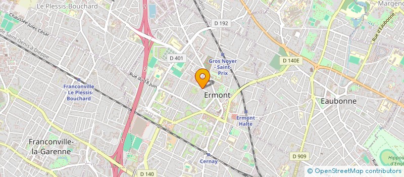 localisation de l'entreprise SARL JIANO  ERMONT