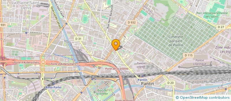 localisation de l'entreprise SARL JIBELEC à PANTIN