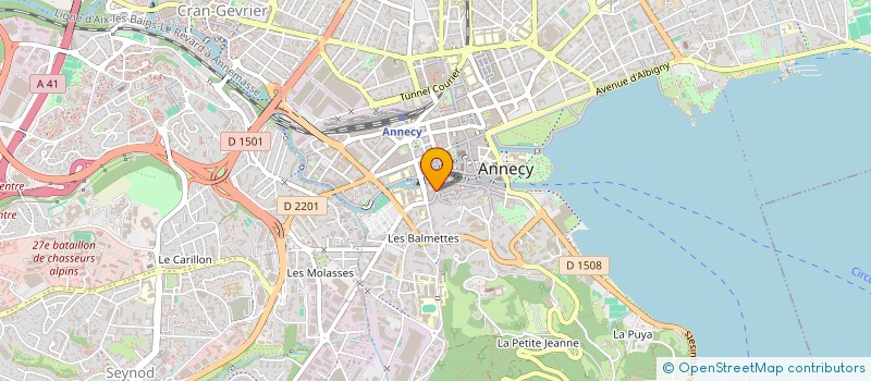 localisation de l'entreprise SARL JICA DIFFUSION à ANNECY
