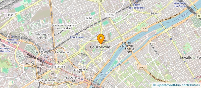 localisation de l'entreprise SARL JIM à COURBEVOIE